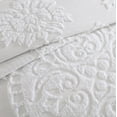 thumbnail image 4 of Beatrice Home Fashions Medallion Chenille King Sham White, 4 of 5