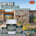 thumbnail image 2 of CRETOSIL Cantera Mate Sellador Apariencia Mojado Wet-look (Apto para ssuoerficies de Cantera y más) Aspecto Mate 100% Acrílico (950 ml), 2 of 5