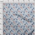 thumbnail image 3 of oneOone Polyester Spandex Dusty Blue Fabric Kids Animal Sewing Craft Projects Fabric Prints by Yard 56 Inch Wide, 3 of 4