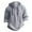Gray, variant on Puntoco Linen Shirts for Men Lightweight Button Up Long Sleeve Shirts with Hood Loose Fit Breathable Boho Beach Linen Hoodie White XL(XL)