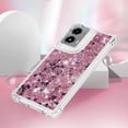 thumbnail image 5 of Case for Motorola Moto G Stylus 5G 2024 Case Glitter Cute Luxury Love Liquid Quicksand Clear Soft TPU Girls Women Bumper Shockproof Protective Cover for Moto G Stylus 5G 2024 Rose Gold YB, 5 of 14