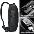 thumbnail image 4 of Mochila portátil con cierre antirrobo para cinturón, bolsa de almacenamiento dura impermeable de gran capacidad, consola y accesorios, 4 of 5