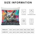 thumbnail image 5 of Hippie Animal Rhinoceros Throw Pillow Machine Washable, Indoor Outdoor Decorative Pillow for Couch, Bed or Patio,, 5 of 5