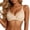 Beige, variant on Women's Mesh Lace Bra, Bow V-Neck Adjustable Strap Breathable Soft Underwire Bralette Black 46D