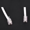 thumbnail image 3 of 1.5m 4.9ft White Stretchy Rj9 4p4c Handset Telephone Coiled Cable Cord Hy, 3 of 4