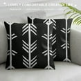 thumbnail image 3 of FUMJ Throw Pillow Covers Modern Abstract Geometry Black and White  Decorative Pillow Cases Home Decor Standard Square Pillowcases, 3 of 5