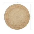 thumbnail image 5 of · REDEARTH · Round Area Rug - 4 Feet Braided Natural Jute Rug- Artisan Made Reversible Boho Jute Rugs for Bedroom - Kitchen - Living Room - Farmhouse - Home Decor - Handmade Rustic Vintage Decor, 5 of 6