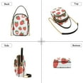 thumbnail image 3 of FORMRS Crossbody Bag for Women Quilted Travel Shoulder Cell Phone Purse with Chain Strap Handbag, Strawberry, 3 of 7