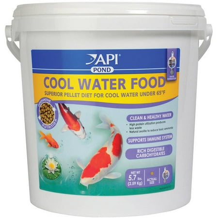 API Aquarium Pharmaceuticals 197E 5.7 Lb Cool Water Pond Food