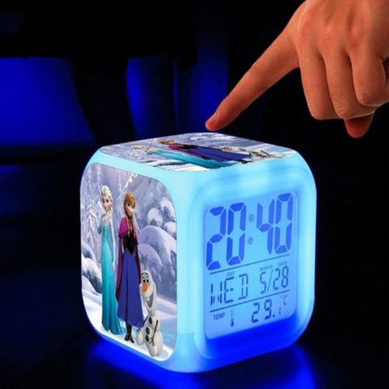 Smarit Frozen Elsa And Anna 7 Color Changing Led Digital Alarm Smarit Frozen Elsa And Anna 7 Color Changing Led Digital Alarm Clocks For Kids