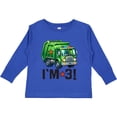 thumbnail image 3 of Inktastic 3rd Birthday Garbage Truck Party Boys Long Sleeve Toddler T-Shirt, 3 of 5
