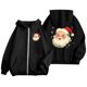 thumbnail image 4 of WILLBEST Sudadera de Mujer con Estampado Navideño, Cremallera, Manga Larga, Bolsillo, Cordón Ajustable y Capucha Informal XX-Grande, 4 of 8