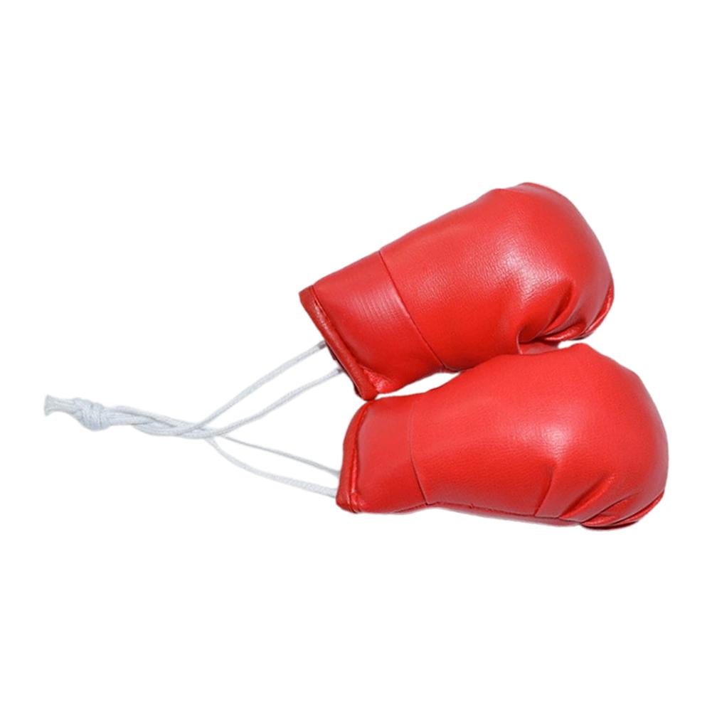 OADUKQ 2 Pack Boxing Glove Pendant Boxing Glove Pendant with Rope Car Interior Bag Purse and Backpack Decoration Red 3.9 in