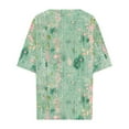 thumbnail image 4 of jjayotai Jjayotai Womens Summer Tunic Tops, Button Down Shirts, Short Sleeve T-shirts, Beach Vacation Clothes, V Neck Blouses for Women Multicolor^9 M, 4 of 6