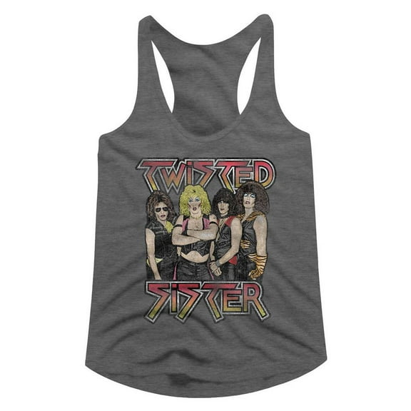 Twisted Sister Twisted Sister Graphite Women's Racerback Tank Top