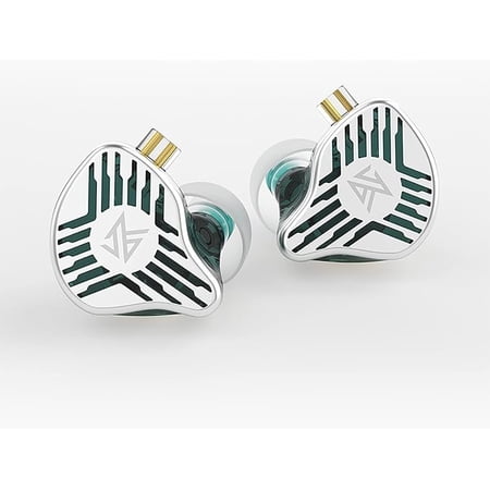 KZ EDS High resolution noise-canceling headphones Professional configuration earphone in-ear monitoring earbuds Portable earpieces Sports and exercise headset (Cyan without mic)
