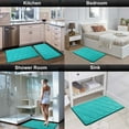 thumbnail image 6 of Smiry Memory Foam Bathroom Rugs, Ultra Soft & Non-Slip Bath Runner Mat, 24"x47", Teal, 6 of 8