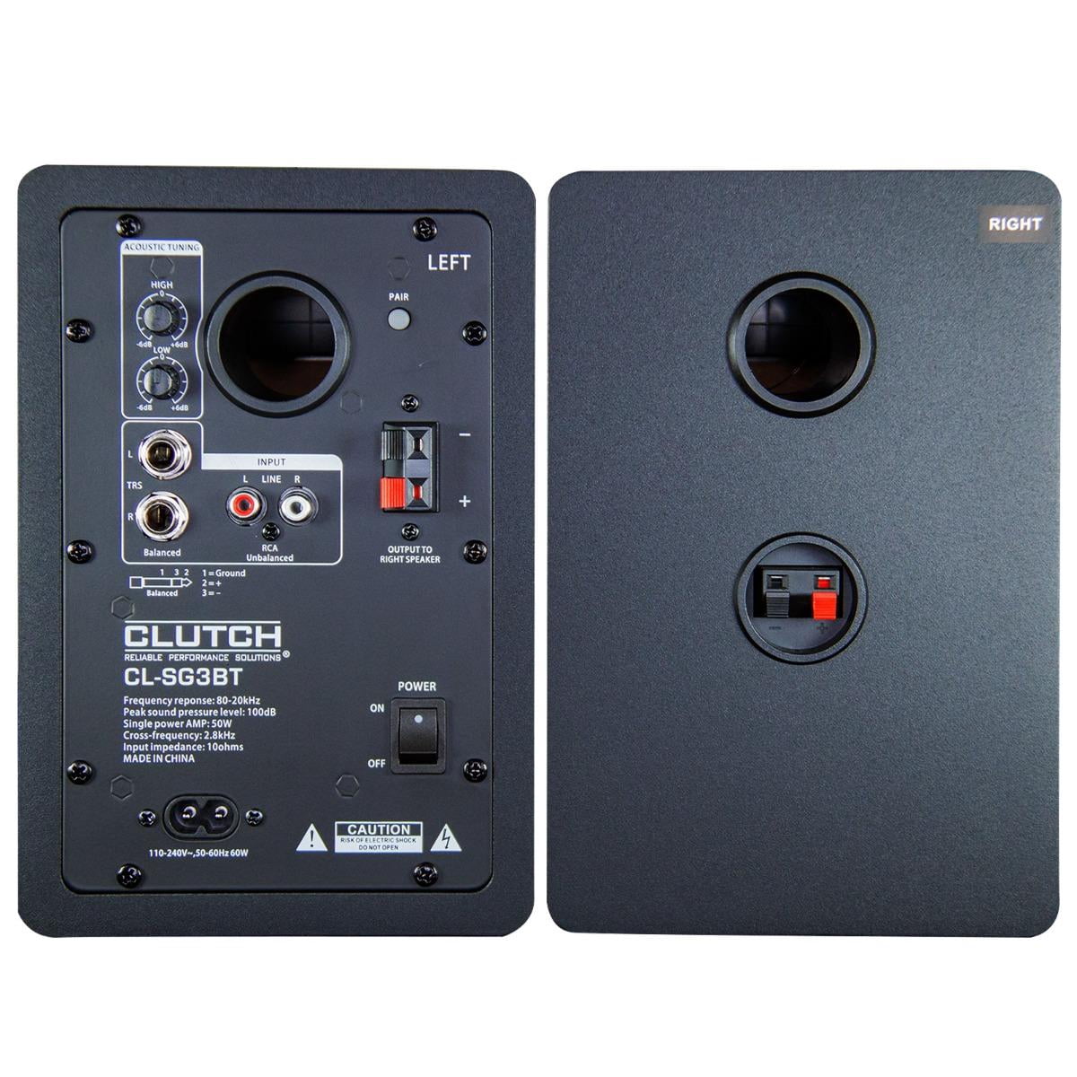 Clutch CL-SG3BT Sonic Groove 3.5" 2-Way Desktop Monitor Speakers with Stands Package