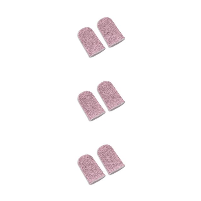 maskred 2 Pieces Sweatproof Anti-Slip Fingertip Mobile Carbon Fiber Sleeves Seamless Game Controllers Set Girls Knitted Hand No.03 3Set