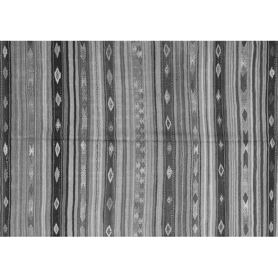 Ahgly Company Indoor Rectangle Southwestern Gray Country Area Rugs, 7' x 10'