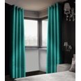 thumbnail image 3 of Safdie & Co. Rideau 2PK 84L Blackout Faux Lin Aqua, 3 of 5
