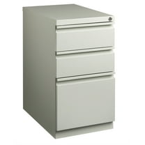 Hirsh 23" Deep Mobile Pedestal File Cabinet 3 Drawer Box-Box-File, Letter Width, Gray