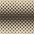 thumbnail image 1 of Ahgly Company Machine Washable Indoor Square Transitional Chocolate Brown Area Rugs, 4' Square, 1 of 7