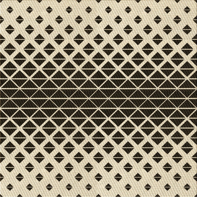 Ahgly Company Machine Washable Indoor Square Transitional Chocolate Brown Area Rugs, 4' Square