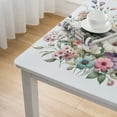 thumbnail image 5 of Acheng Flowers Square Tablecloth Waterproof 100% Polyester Fiber 46*46, 5 of 8