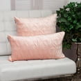 thumbnail image 2 of Parkland Collection Aleta Transitional Quilted Pink Throw Pillow, 2 of 6
