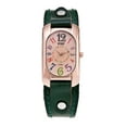 thumbnail image 1 of Sonducket Reloj clásico para mujer con correa de cuero y duradera, reloj de de cuarzo Relojes verde, 1 of 6