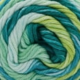 thumbnail image 2 of Peaches & Crème Stripey Cotton Yarn, (56.7g/2oz), Green Stripes, 2 of 5