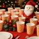 thumbnail image 4 of 25 vasos desechables de papel para fiestas navideñas con diseños perfectos para decorar cenas de otoño y Navidad., 4 of 7