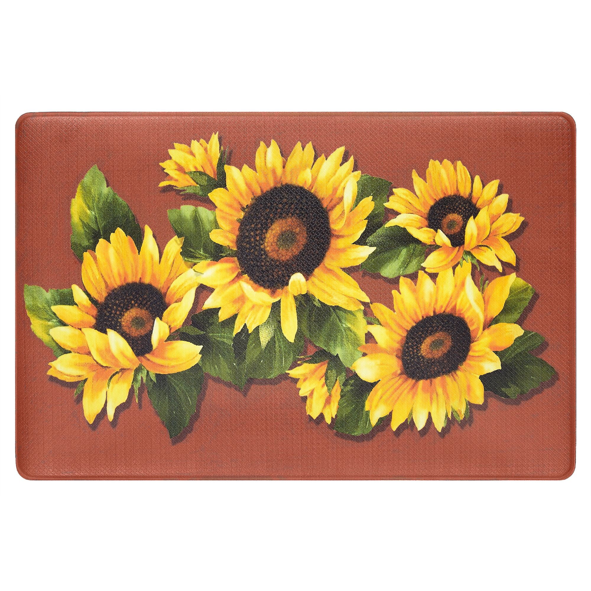 sunflower kitchen mat Sunflower Door Mat sunflower rugs anti fatigue mat 