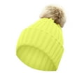 thumbnail image 3 of iHPH7 Cute Beanie Mens Hats Beanie Hat Winter Accessories for Women Skull Cap for Winter Warm Hats for Women Winter Hats for Women Cold Weather Yellow One Size, 3 of 5
