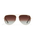 thumbnail image 1 of Gafas de sol Quay High Key, extra grandes, color aviador, color dorado, polarizadas, 1 of 5