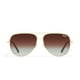 thumbnail image 1 of Gafas de sol Quay High Key, extra grandes, color aviador, color dorado, polarizadas, 1 of 5