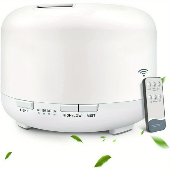 Diffuser, Essential Oil Diffuser, 500ml Humidifier, Diffusers for Home, Aromatherapy Diffuser with Remote Control, Diffusers for Essential Oils Large Room