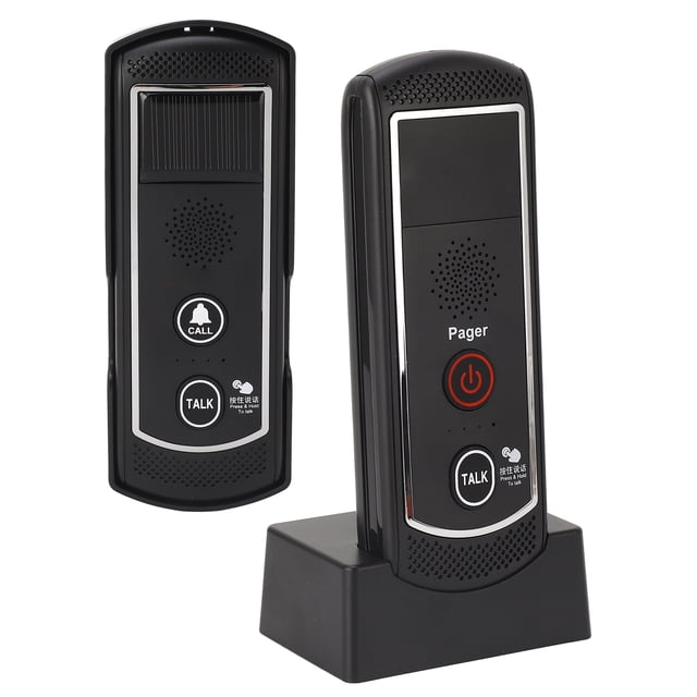 Timbre De Puerta Con Intercomunicador, Batería De Litio De 1800 MAh, 3 Niveles De Volumen, Timbre De Puerta, Buscapersonas, 16 Canales Separados Para Casa, Villa, Restaurante,