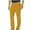 Orange, variant on BXINGOHAI Casual Cotton Linen Solid Pants For Men Breathable Slim Fit Long Pants With Pocket Button Zipper Elastic Waistband Pants Yellow,L