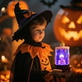 thumbnail image 3 of BKER Halloween Skeleton Candle Light Flameless LED Tabletop For Party Requires 2 AA Batteries (Not Included), 3 of 4