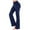Blue, variant on BOOMILK Yoga Pants for Women Plus Size Solid Color Loose Flare Leg High Waisted Casual Girls Yoga Trousers Black