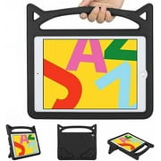 EVA Foam Case for iPad 9th/8th/7th Generation 10.2" - Epicgadget EVA Foam Lightweight Shockproof Handle Kickstand Kids Cover Case (Black)
