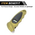 thumbnail image 4 of Medidor de presión de neumáticos digital Unique Bargains 0-150psi, medidores de presión de aire regulares para neumáticos, luces LED, batería, tono dorado, 1 pieza, 4 of 6