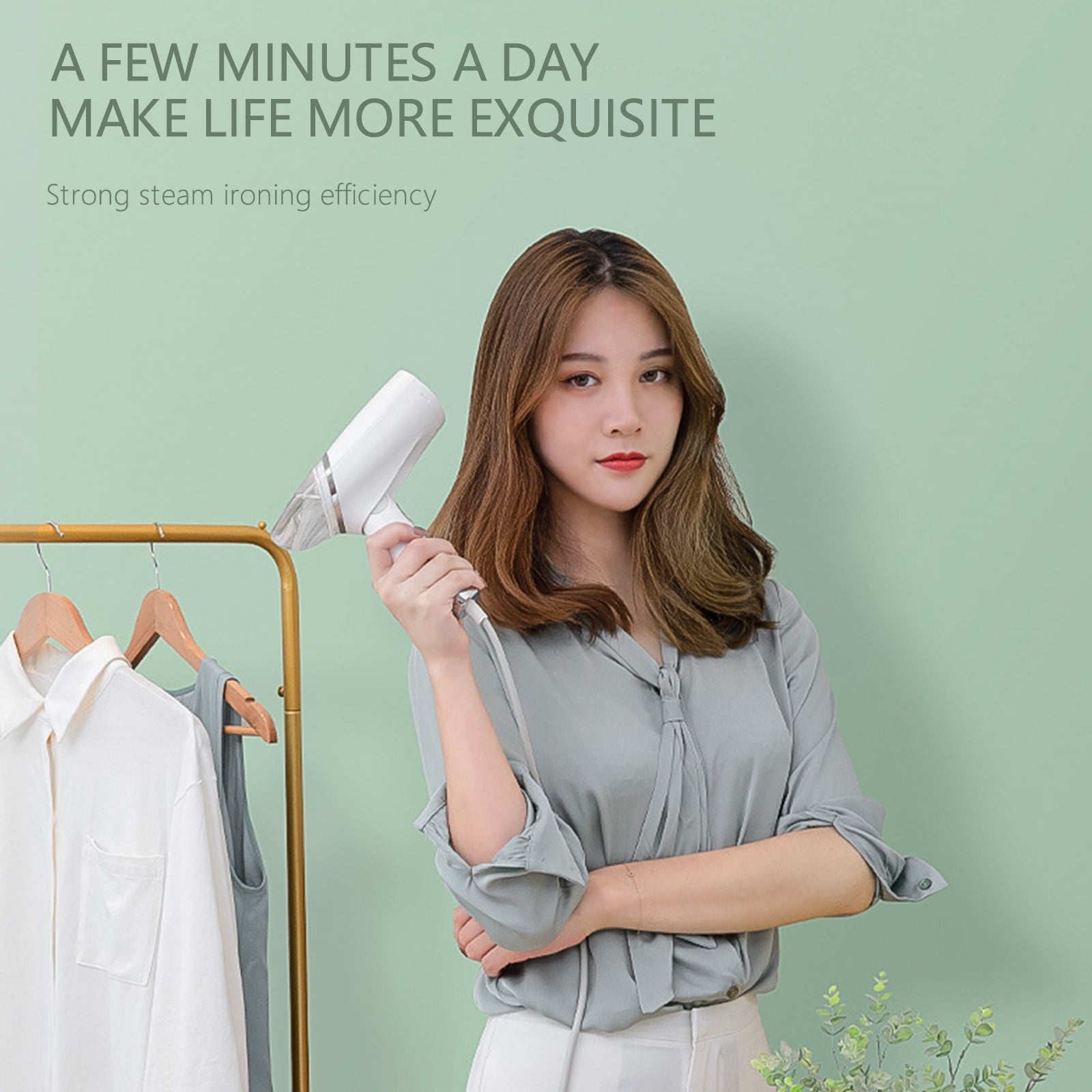 Home Saving! Jubipavy Powerful Handheld Clothing Portable Travel Steam Iron For Clothes Garment Wrinkles Remover For Clothing