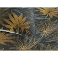 thumbnail image 3 of Ambesonne Floral Quilted Bedspread Set 3 Pcs, Minimalist Tropical Leaves, Queen, Marigold and Dark Grey, 3 of 4