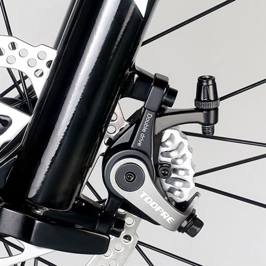 AOOOWER Bicycles Mechanical Disc Brake Heat Dissipation Aluminum Alloy Double Piston Caliper Electric Bicycles Bilateral Brakes