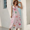 thumbnail image 2 of Flamingo Pattern Art Sleeveless Dress Women's Summer Suit Dresses for Women 2025 Luxury Party Dress, 2 of 7