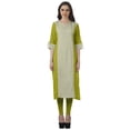 thumbnail image 1 of Moomaya Kurti Imprimée pour Femmes Longueur Genou Tunique Col en V Robe Grande Taille, 1 of 6