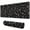 Black Christmas Candy, variant on Long Mouse Pads for Desk,Black Christmas Candy Cane and Snowflake Desk Mats on Top Of Desks, Desk Mouse Pad Extra Large with 3mm Non-Slip Base and Stitched Edge for Gaming,Work,Home 31.5x11.8in